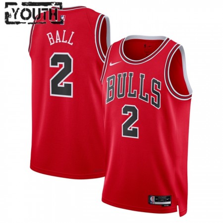 Dres Chicago Bulls Lonzo Ball 2 Nike 2022-23 Icon Edition Crvena Swingman - Dječji
